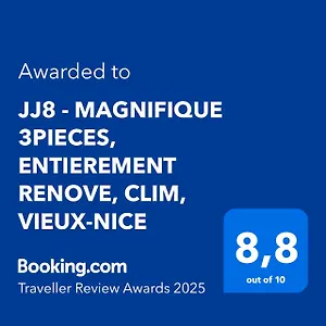 Jj8 - Magnifique 3pieces, Entierement Renove, Clim, Vieux-nice Appartement
